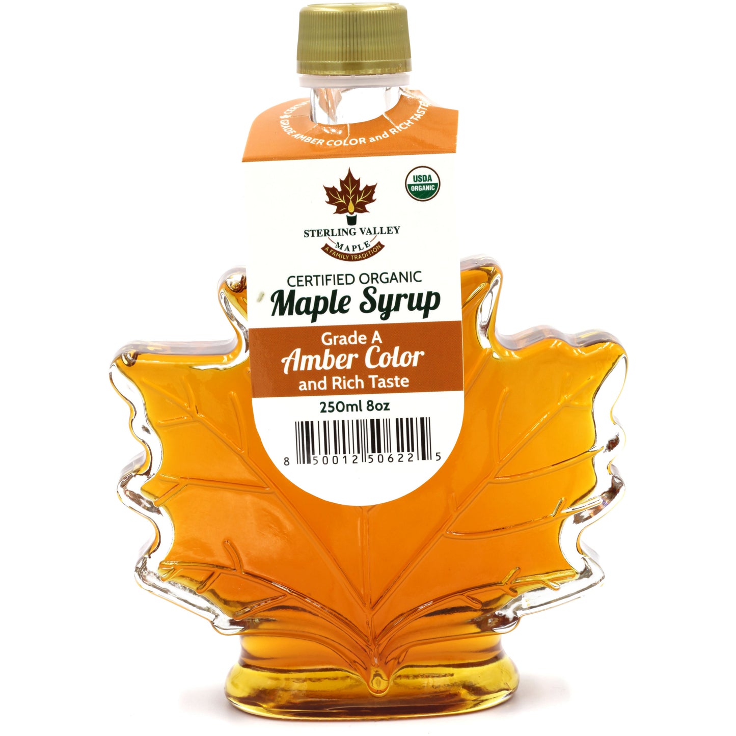 Sterling Valley Maple Syrup "Organic" Maple Leaf Shaped Bottle - Eastern Shore Products
