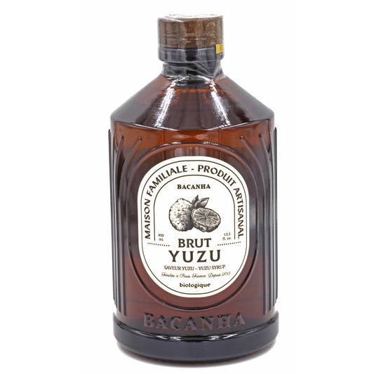 Bacanha - Yuzu Organic Syrup - 400ml / 13.52oz glass bottle