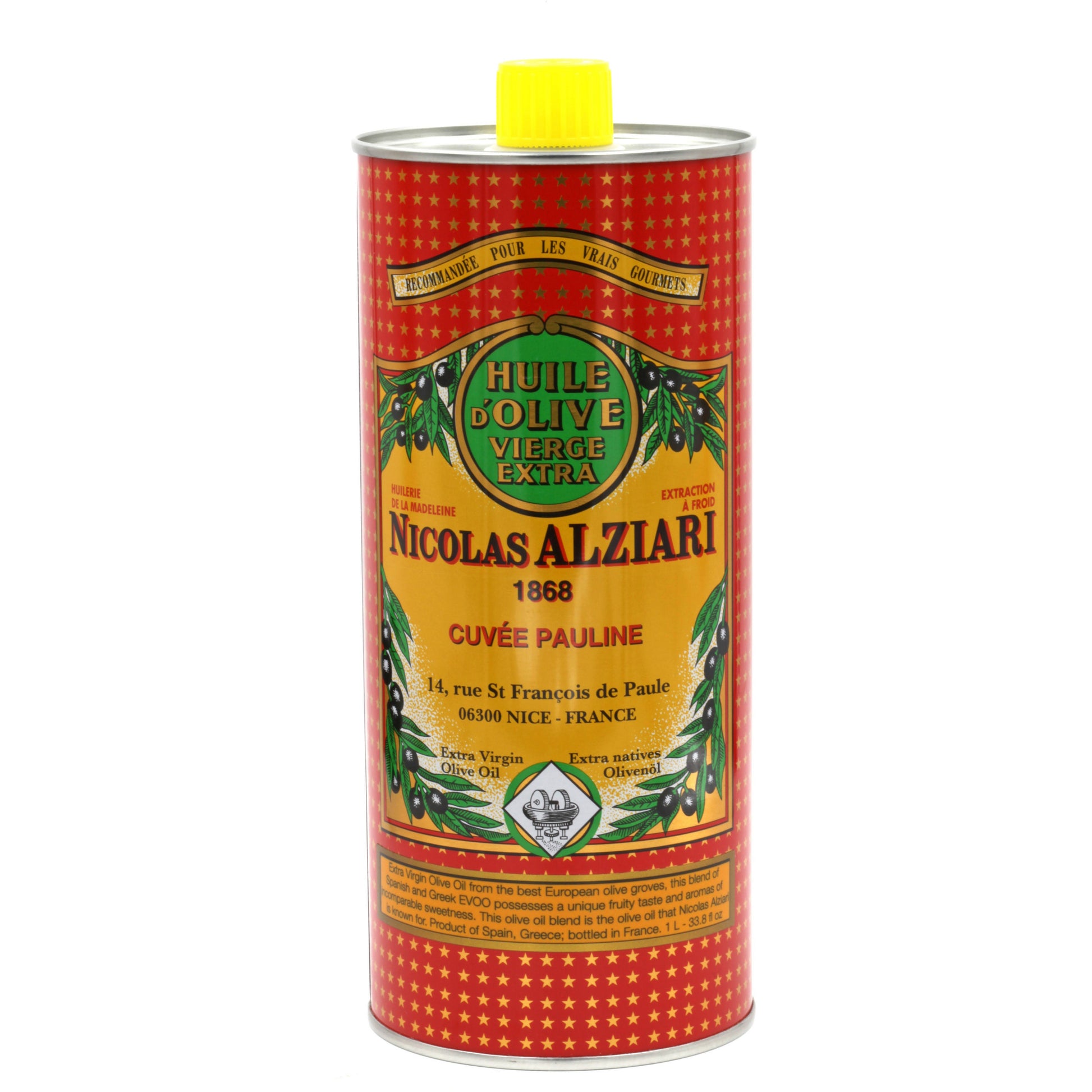 Nicolas Alziari "CUVÉE PAULINE" Organic Extra Virgin Olive Oil...France - Eastern Shore Products