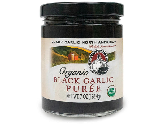 Black Garlic Puree "Organic American" 7 oz Jar - Eastern Shore Products