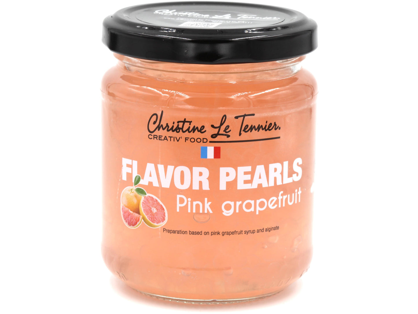 christine le tennier flavored pearls, 7oz jar, france grapefruit