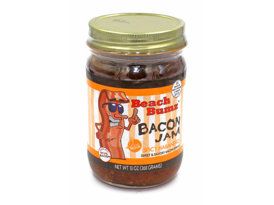 beach bumz bacon jam medium spicy" habanero" (party size13 oz. / 368 grams)
